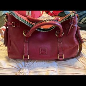 Raspberry dooney and Bourke Florentine satchel
